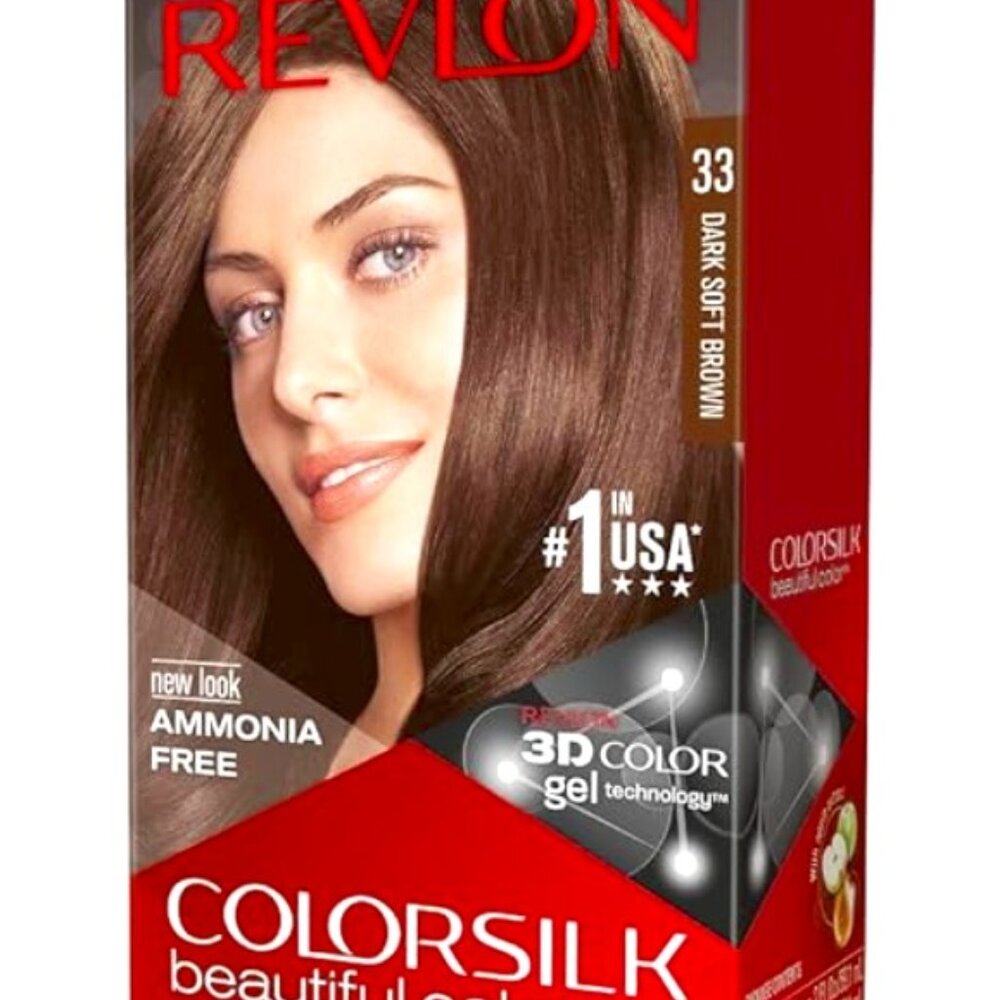 Revlon ColorSilk Beautiful Color, 33 Dark Soft Brown